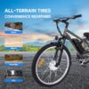 26 Inch Adult 3 Wheel Electric Tricycle with Basket, Fat Tires,7 Speeds,350W Powerful Motor, 36V 10Ah Removable Battery – Dark Gray