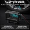 UltraFast 15A Tire Inflator, 12V Portable Air Compressor Pump, Rated at 80 PSI, Inflates Tires from 0-40 PSI in 2.9 Minutes with a Digital Gauge, Smart Pressure and Auto-Shutoff