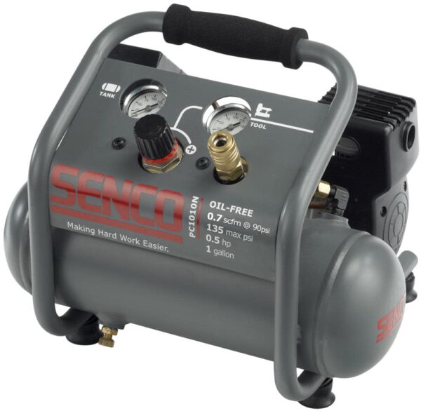 a7aad43886224bf6bb3650b5f0a38e2d Senco Finish/Trim Air Compressor,1 gal.,1/2 HP PC1010N