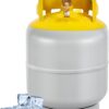 30 LB Refrigerant Recovery Tank for R12, R22, R134A, R410A Refrigerant with 1/4 SAE Y-Valve Liquid/Vapor Reclaim Tank AC Freon Recovery Tank Refrigerant Recovery Cylinder Tank Reusable-FAHKNS