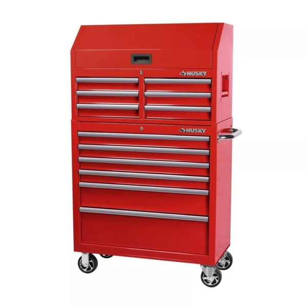 acc04b5e3d0a4aeeb35c6640a1b21621 36 in. 12-Drawer Tool Chest and Cabinet Combo
