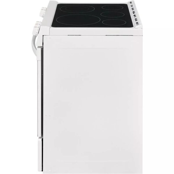 af8f82b22c5043c1a53761e5d88e0420 30 in. 5.0 cu. ft. Single Oven �� White with NVS Black Glass