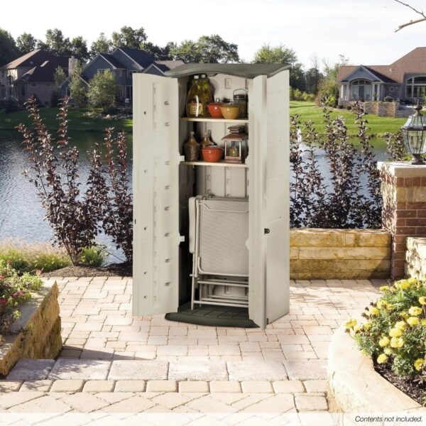 b04b300c0ae24152ba865b48d17488f0 Rubbermaid Vertical Resin Weather Resistant Outdoor Storage Shed