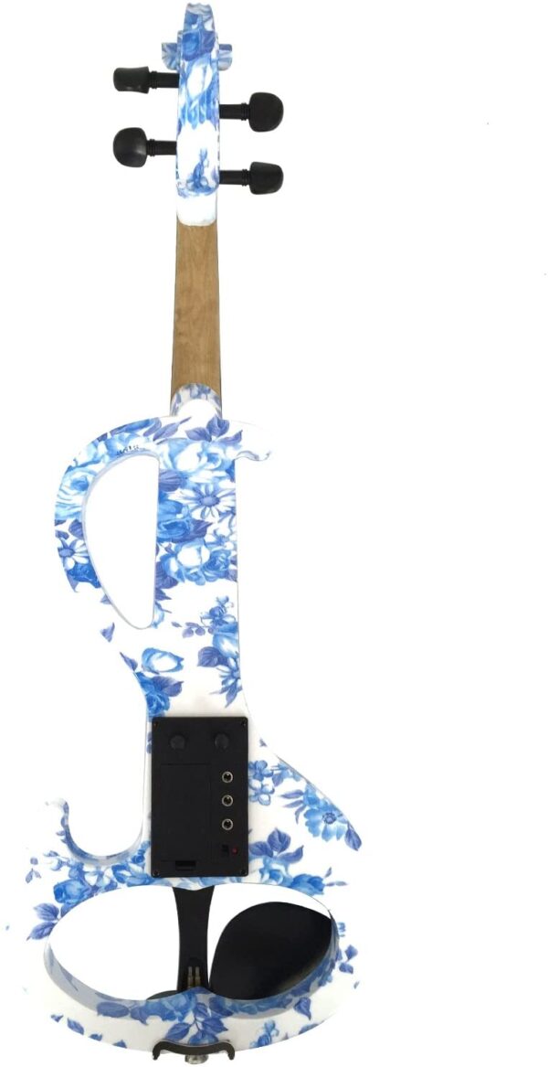 b05446cd16a341c59796618411d4d8cc 100% Handmade Premium Electric Violin Full Size 4 4 Professional Silent Violin For Student Solid Wood(DSZA)