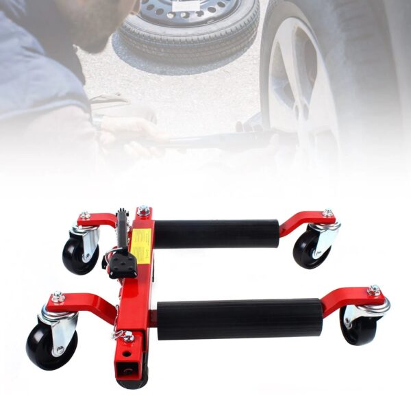 b0d10e4af455484b94f681823f94e7b8 1500lb HYDRAULIC Positioning Car Wheel Dolly Jack Lift Auto Vehicle Moving Hoist