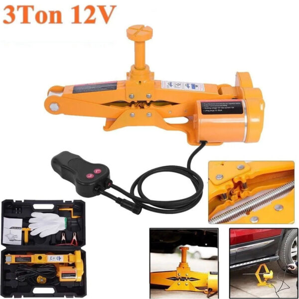 b0e7eb2e5d0f449f89a36dd86139708a 3Ton 12V DC Automotive Car Electric Jack Lifting SUV Van Garage and Emergency Equipment