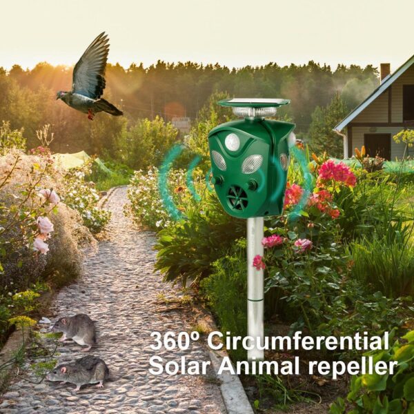 b461ee28823e44708f2e42c52253bb78 2021 New 360 Degree Solar animal Repeller