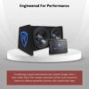 RV12.2B 1200W Dual 12" Car Subwoofer Enclosure+Mono Amplifier+Amp Kit