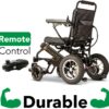 2020 New Folding Ultra Lightweight Electric Power Wheelchair, Silla de Ruedas Electrica, FDA Approved and Air Travel Allowed, Heavy Duty, Mobility Motorized, Portable Power (17.5′′ Seat Width)