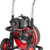 VEVOR Drain Cleaner Machine 100FT x 1/2 Inch, Auto Feed Sewer Snake Auger on Wheels, 550W Portable Drain Cleaning Machine with 8 Cutters & Air-activated Foot Switch for 2" to 4" Pipes