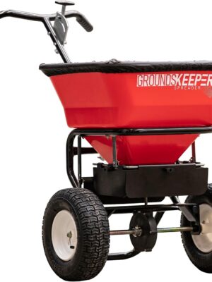 Multi-Purpose Walk Behind Push Spreader 3039632R Grounds Keeper, 100 Pound Capacity, Multi Use Tool for Grass Seed, Salt, De-Icer, Fertilizer and Seeds