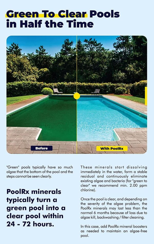b764131156c7440db46c02c06b2252bf PoolRx 101067 Black Units Swimming-Pool-Algaecides (4 Pack), 20,000-30,000 Gallon