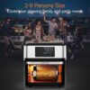 10-in-1 Air Fryer Oven, 20 Quart Airfryer Toaster Oven Combo, 1800W Large Air Fryers, Convection Toaster Oven with Rotisserie Dehydrator, ETL Certified