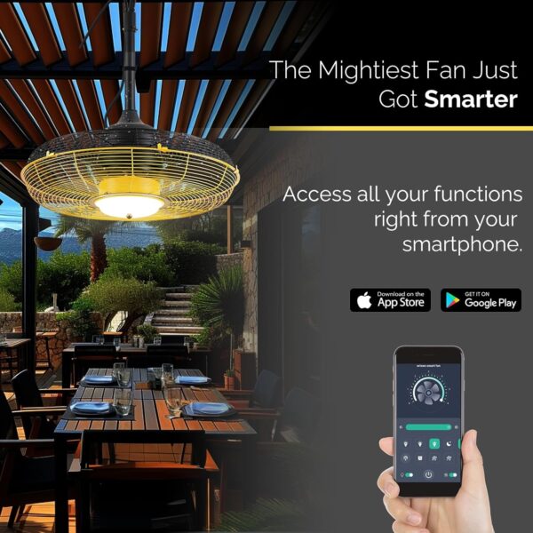 b84980b9959e499680d01c9dc87b16a9 Outdoor Ceiling Fan with Light, Plug in Ceiling Fan with Remote, Gazebo Fans Outdoor Hanging for Patios Waterproof, Wet Rated Hanging Fan with App Control