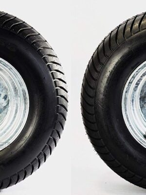2-Pack Trailer Tire On Rim 20.5X8-10 205/65-10 20.5X8.0-10 5 Lug E Galvanized