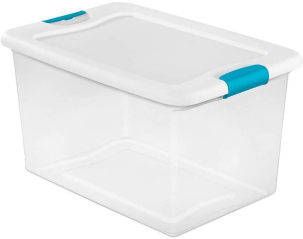 b93dda12f740426c934196714f90d75e sterilite 64 quart clear storage tote with lids lot of 6