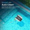 Solar Powered Automatic Robotic Pool Surface Skimmer Cleaner with 24/7 Continuous Cleaning Battery Power and Re-Engineered Twin Salt Chlorine Tolerant Motors (Blue)