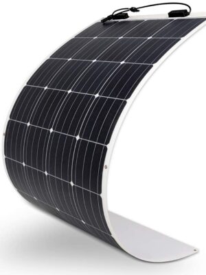 160 Watt 12 Volt Extremely Flexible Monocrystalline Solar Panel – Ultra Lightweight, Ultra Thin, Up to 248 Degree Arc, for RV, Boats, Roofs, Uneven Surfaces