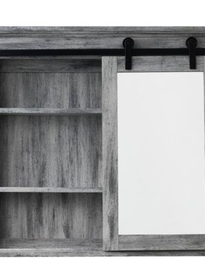 31 in. x 29 in. Barn Door Medicine Cabinet