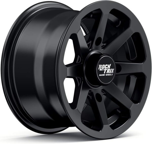 bfc72dbee97f494db0552b0930818ffd RT102 15in Wheels 15x7 4x137, 4+3 Offset, ATV UTV SxS Rims, Compatible with Can Am Commander Max Defender Max Pro Maverick X3 Maverick Trail, 4/137 Matte Black, Set of 4