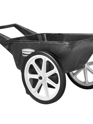Rubbermaid Commercial Big Wheel Cart, 200 Pound Capacity, Black