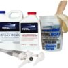 TotalBoat High Performance Epoxy Kit, Crystal Clear Marine Grade Resin and Hardener for Woodworking, Fiberglass and Wood Boat Building and Repair (2 Gallon, Fast)