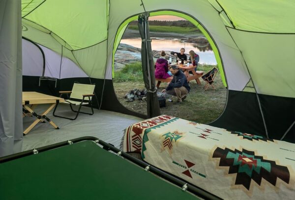 c3584d7b475e4949a57850c39476a681 UNP Camping Tent 10-Person-Family Tents, Parties, Music Festival Tent, Big, Easy Up, 5 Large Mesh Windows, Double Layer, 2 Room, Waterproof, Weather Resistant, 18ft x 9ft x78in