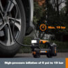 20V MAX Cordless Multi-Function Air Pump Inflator (1 x 2.0aH Battery and 1 x Charger Included) - Black