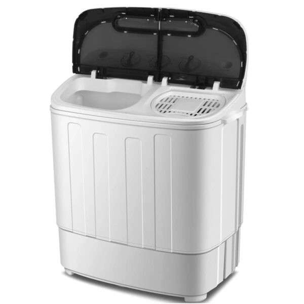 c400788b5c9f4e8ea7b145f500fb6811 13lbs Capacity Compact Mini Twin Tub Washing Machine