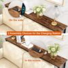 SUPERJARE 70 Inch Console Table with 2 Outlet and 2 USB Ports