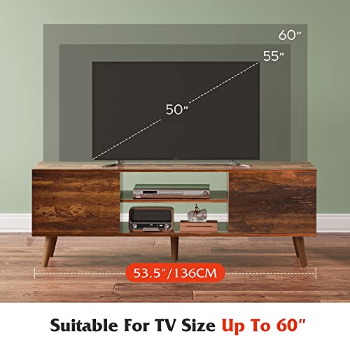 c44240c0b46d4166b64275e7fbbd053a WLIVE TV Stand for 55 60 inch TV, Mid Century Modern TV Console, Entertainment Center