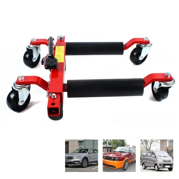 c50aff8213ba424b9b8426bd77b918e5 1500lb HYDRAULIC Positioning Car Wheel Dolly Jack Lift Auto Vehicle Moving Hoist