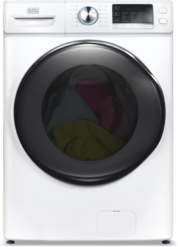 c680ed3c66844e27a1ccf30a782d8e93 0.9 Cu. Ft. Portable Washer, 6.6 lb. Capacity Washing Machine for Homes & Apartments, 5 Wash Cycles, Quick Connect Sink Adapter and Drain Hose Included, Transparent Lid, BPWM09W, White