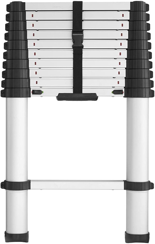 c7721277ebb241f89f390b1d7f06946b 20313T1ASE SmartClose Telescoping Aluminum Ladder with Pinch-Free, Soft-Close Locking Mechanism (300-Pound Capacity, 12.5 ft. ladder with 16 ft. Max Reach) 16 Foot