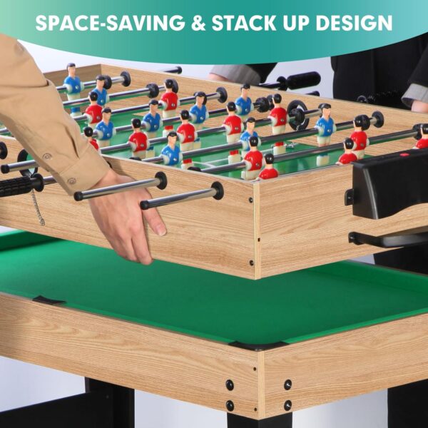 c7d0b5eba85d434493eca15c56f57674 12-in-1 Game Table - 48" Combo Game Table, Ping Pong Table, Foosball Table, Air Hockey Table, Pool Table - Sports Arcade Games with Accessories - Ideal for Game Rooms and Family Game Nights!