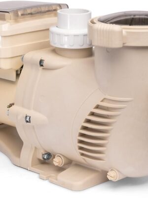 1.5HP Variable 2-Speed Swimming Pool Pump High Flow Above-Ground Swimming Pump Strainer w/ Slip on Fitting