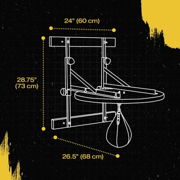 c983cfbaf56d43d2918478dc23eb842f Speed Bag, Speed Bags for Boxing, Speed Bag Platform, Boxing Speed Bag, Speed Bag Boxing, Speedbag, Speed Punching Bag, Speed Bag Mount, Wall Mount Kit, Adjustable Height, Black Swivel Speed Ball