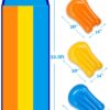 Sloosh Triple Water Slide with 3 BodyBoards, 22.5FT Lawn Water Splash Slip and Slide Summer Toy Splash Pad with Build in Advanced Sprinkler for Kids Adults Backyard Summer Water Fun