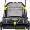 21-Inch Width Leaf & Grass Push Lawn Sweeper, Black