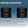 set of 4 Heavy Duty Trailer Tires ST205/75R15 205 75 15 10-Ply Load Range E Steel Belted Radial w/Scuff Guard