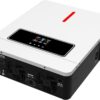 Xijia 3600W Hybrid Pure Sine Wave Power Inverter with 120A MPPT Solar Charger，dc 24V to ac 110v 60HZ Solar Converter for Home,Car ＆Cabin (DC24V(Range20V-30V) 3600VA)
