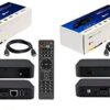 {Package of 2 } IPTV Box + in Built WiFi + HDMI Cable + Remote + Power Adapter