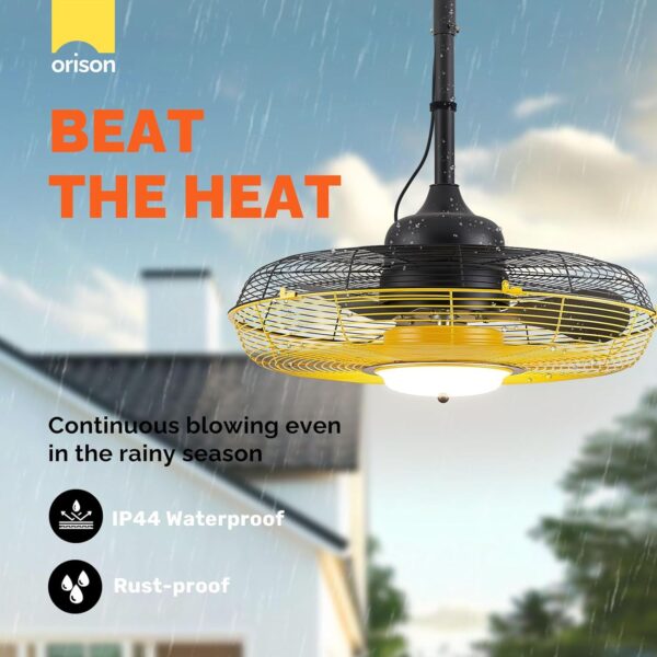 cd3f28d0a1cc4cef86793dadc36bfe92 Outdoor Ceiling Fan with Light, Plug in Ceiling Fan with Remote, Gazebo Fans Outdoor Hanging for Patios Waterproof, Wet Rated Hanging Fan with App Control