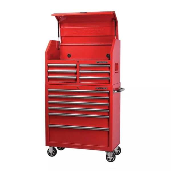 cde89e87864946438ce897381b97b66d 36 in. 12-Drawer Tool Chest and Cabinet Combo