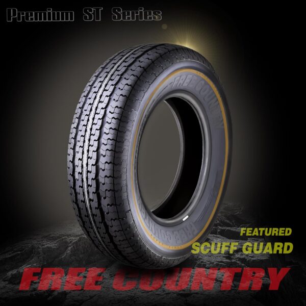 cf818ec9c8254dd9a3d687f995115408 set of 4 Heavy Duty Trailer Tires ST205/75R15 205 75 15 10-Ply Load Range E Steel Belted Radial w/Scuff Guard