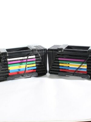 2 Powerblock The Block 45 Lbs Adjustable Dumbbells Weights Portable Exercise