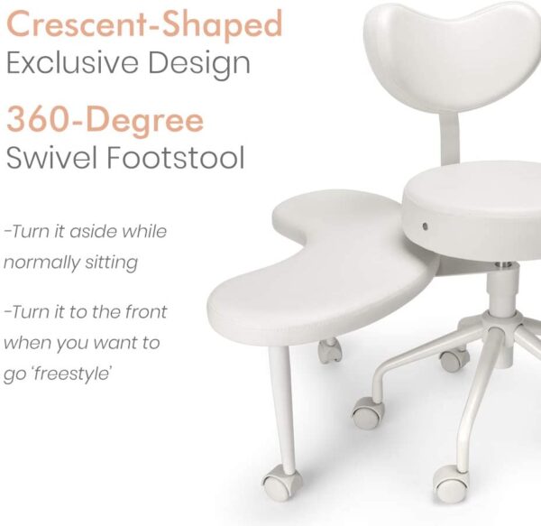 d0466669689a435781c36afedcc991cb-1 Pipersong Meditation Chair, Home Office Desk Chair, Cross Legged Chair with Lumbar Support and Adjustable Stool
