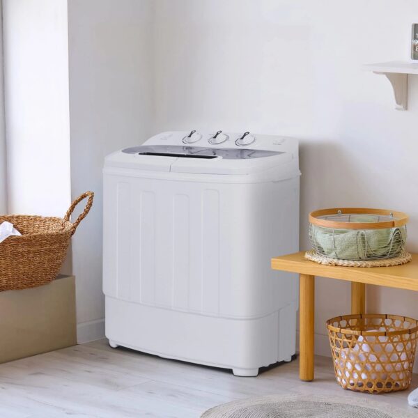 d1057b61c965409da99267074bd7d3d6 13lbs Capacity Compact Mini Twin Tub Washing Machine