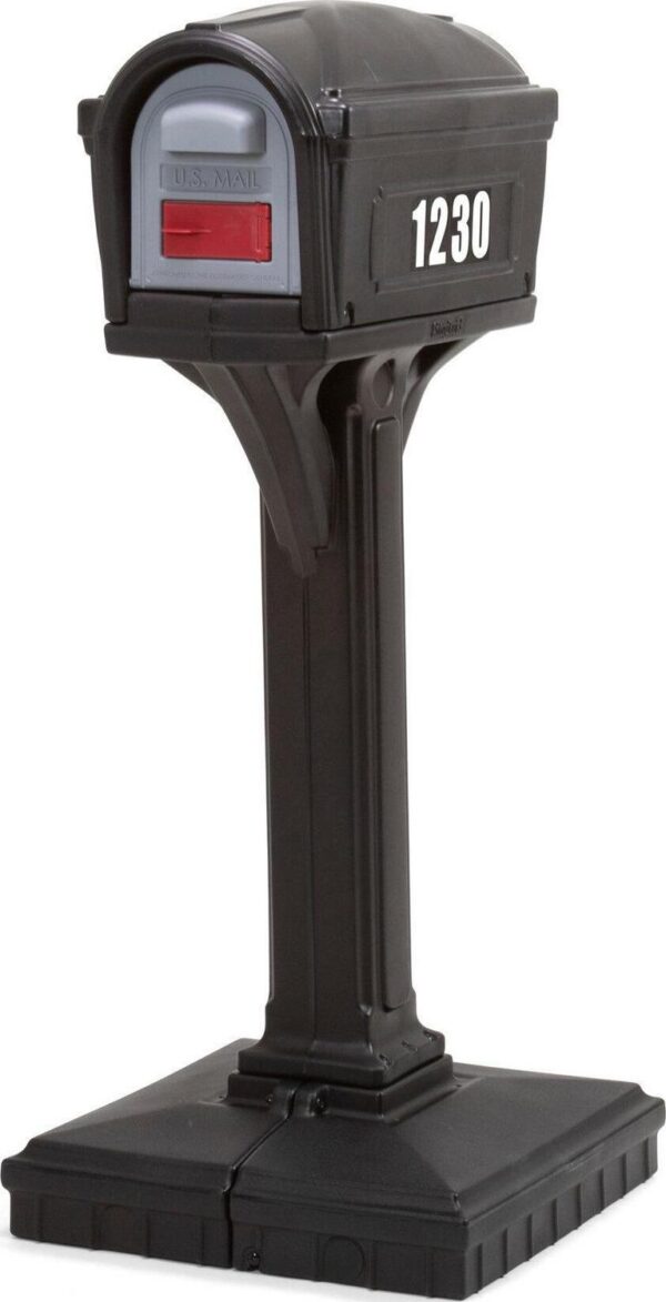 d149fc5167184cdaaefb81e9c1206e6c Simplay3 Dig Free Easy Up Classic Black Plastic Mailbox