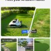 YUKA Mini 500H Robot Lawn Mower Reception 0.12 Acre, Max. 0.17 Acre, Ultrasense AI Vision+ RTK Positioning, Auto Mapping, App Control,45% Slope, Cutting Height 2''~3.5'', 3 Mowing Zones